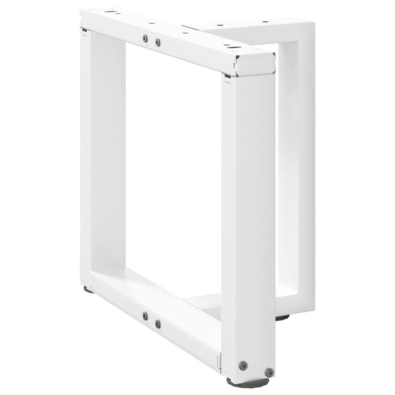 Casa si Gradina - Mobilier - Feronerie si accesorii mobila - Picioare masuta de cafea in forma de T, 2 buc alb otel, mărime 50x25x(42-43) cm - Infinity.ro