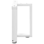 Casa si Gradina - Mobilier - Feronerie si accesorii mobila - Picioare masuta de cafea in forma de T, 2 buc alb otel, mărime 50x25x(42-43) cm - Infinity.ro