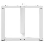 Casa si Gradina - Mobilier - Feronerie si accesorii mobila - Picioare masuta de cafea in forma de T, 2 buc alb otel, mărime 50x25x(42-43) cm - Infinity.ro