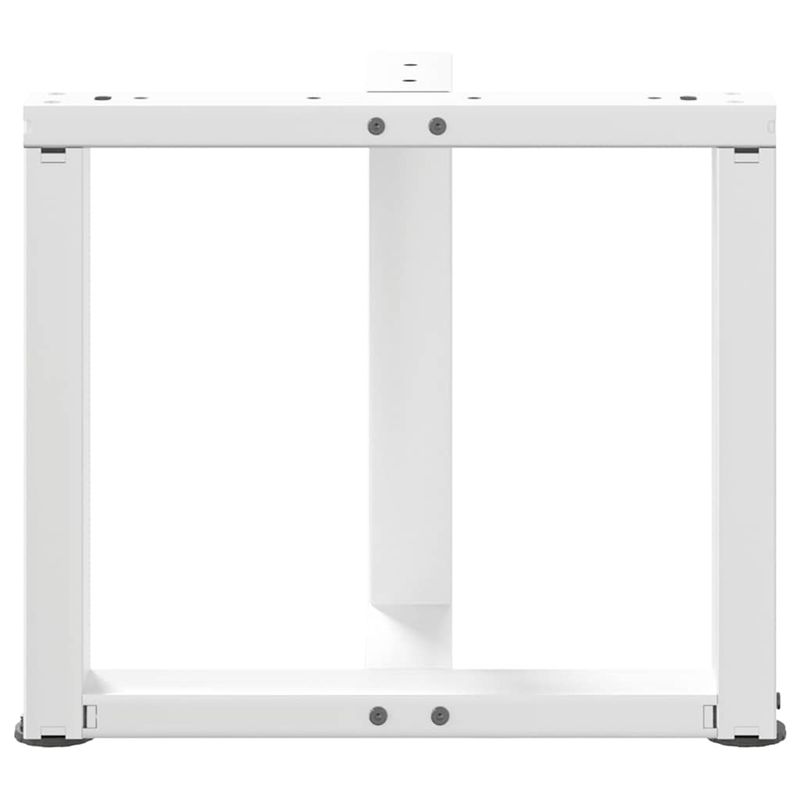 Casa si Gradina - Mobilier - Feronerie si accesorii mobila - Picioare masuta de cafea in forma de T, 2 buc alb otel, mărime 50x25x(42-43) cm - Infinity.ro