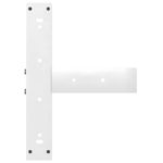 Casa si Gradina - Mobilier - Feronerie si accesorii mobila - Picioare masuta de cafea in forma de T, 2 buc alb otel, mărime 50x25x(42-43) cm - Infinity.ro