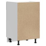 Casa si Gradina - Mobilier - Comode si corpuri - Corpuri bucatarie - Dulap de baza de bucatarie „Porto” Lemn prelucrat Sonoma gri, model 1x dulap inferior (1 ușă 1 sertar), mărime 50x46x81.5 cm - Infinity.ro
