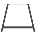 Casa si Gradina - Mobilier - Feronerie si accesorii mobila - Picioare pentru masuta cafea in forma de A, 2 buc Antracit Otel, mărime 100x(72-73) cm - Infinity.ro
