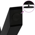Casa si Gradina - Mobilier - Feronerie si accesorii mobila - Picioare pentru masa in forma de X, 2 buc Negru Otel, mărime 80x(72-73) cm (80 mm) - Infinity.ro