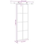 Casa si Gradina - Constructii - Usi interior, exterior si garaj - Usi interior - Usa glisanta cu set feronerie, 76x205 cm, sticla ESG/aluminiu - Infinity.ro