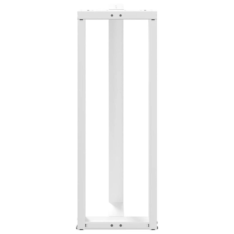 Casa si Gradina - Mobilier - Feronerie si accesorii mobila - Picioare pentru masa de bar in forma de T, 2 buc alb otel, mărime 40x35x(110-111) cm - Infinity.ro