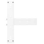 Casa si Gradina - Mobilier - Feronerie si accesorii mobila - Picioare pentru masa de bar in forma de T, 2 buc alb otel, mărime 40x35x(110-111) cm - Infinity.ro