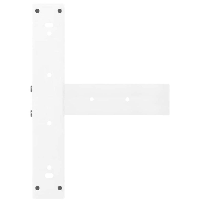 Casa si Gradina - Mobilier - Feronerie si accesorii mobila - Picioare pentru masa de bar in forma de T, 2 buc alb otel, mărime 40x35x(110-111) cm - Infinity.ro