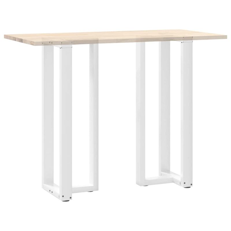Casa si Gradina - Mobilier - Feronerie si accesorii mobila - Picioare pentru masa de bar in forma de T, 2 buc alb otel, mărime 40x35x(110-111) cm - Infinity.ro