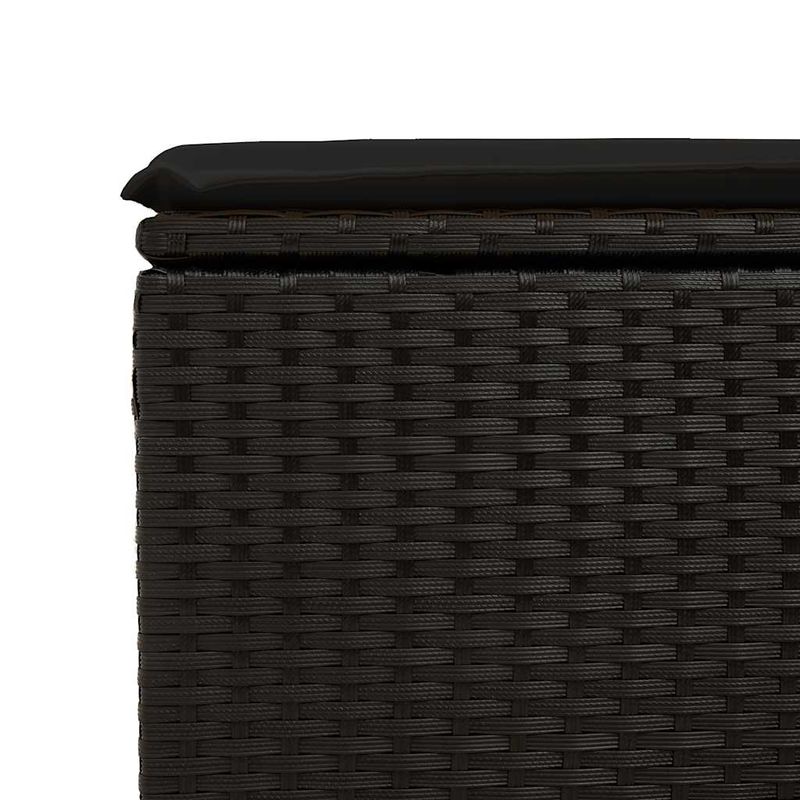 Casa si Gradina - Gradina si terasa - Mobilier exterior - Seturi mobila gradina - Set mobilier de gradina cu perne, 6 piese, negru, poliratan - Infinity.ro