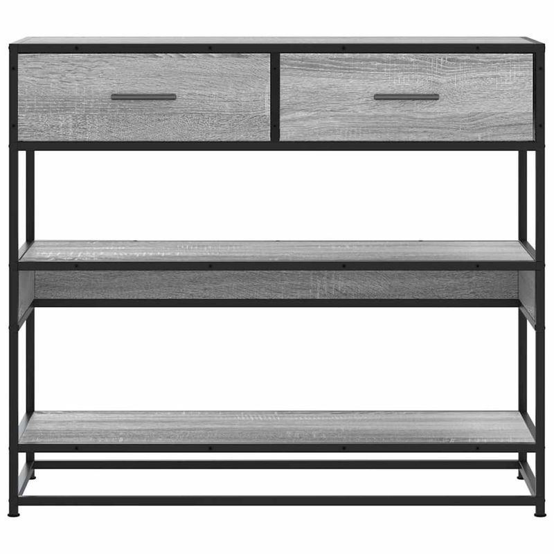 Casa si Gradina - Mobilier - Comode si corpuri - Console - Masuta consola, gri sonoma, 90x35x80 cm, lemn prelucrat - Infinity.ro