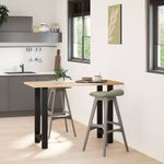 Casa si Gradina - Mobilier - Feronerie si accesorii mobila - Picioare masuta de cafea Negru 2 buc 40x(90-91) cm Otel - Infinity.ro