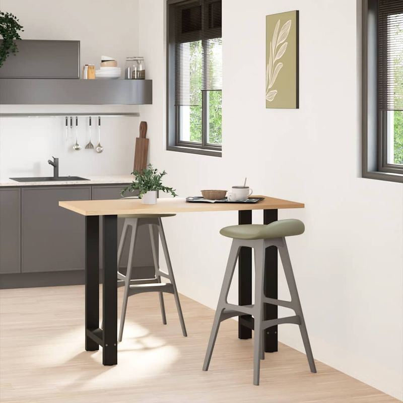 Casa si Gradina - Mobilier - Feronerie si accesorii mobila - Picioare masuta de cafea Negru 2 buc 40x(90-91) cm Otel - Infinity.ro