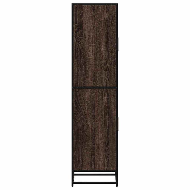Casa si Gradina - Mobilier - Comode si corpuri - Comode - Dulapuru stejar maro 35,5x35x139 cm lemn si metal prelucrat - Infinity.ro