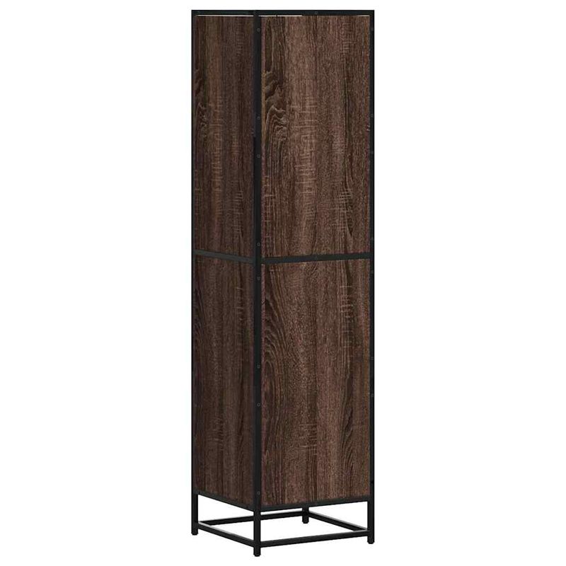 Casa si Gradina - Mobilier - Comode si corpuri - Comode - Dulapuru stejar maro 35,5x35x139 cm lemn si metal prelucrat - Infinity.ro