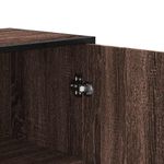 Casa si Gradina - Mobilier - Comode si corpuri - Comode - Dulapuru stejar maro 35,5x35x139 cm lemn si metal prelucrat - Infinity.ro