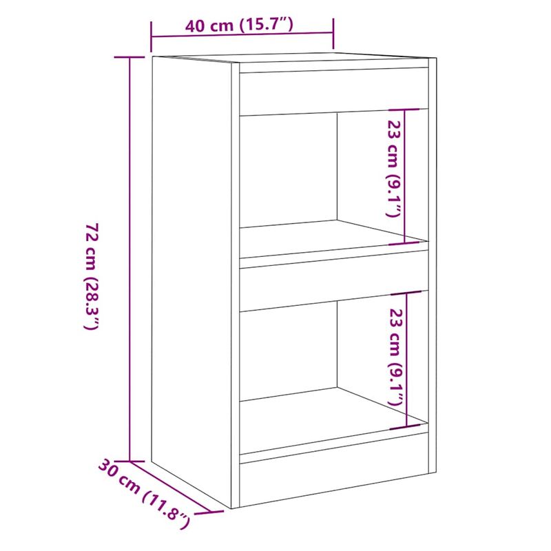 Casa si Gradina - Mobilier - Biblioteci si rafturi - Biblioteci - Biblioteca/Separator camera, lemn vechi, 40x30x72 cm - Infinity.ro