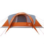Sport si Outdoor - Camping - Corturi camping - Cort de familie cupola 6 persoane, gri/portocaliu, impermeabil - Infinity.ro