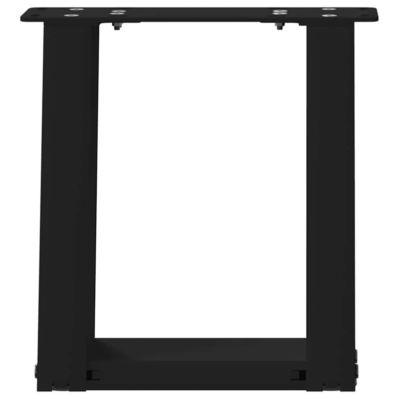 Casa si Gradina - Mobilier - Feronerie si accesorii mobila - Picioare masuta de cafea in forma de U 2 buc Negru Otel - Infinity.ro
