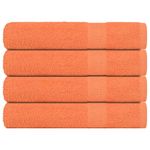 Casa si Gradina - Textile si covoare - Textile baie - Prosoape - Prosoape 4 buc Portocaliu 100x200 cm 360 g/m² 100% bumbac - Infinity.ro
