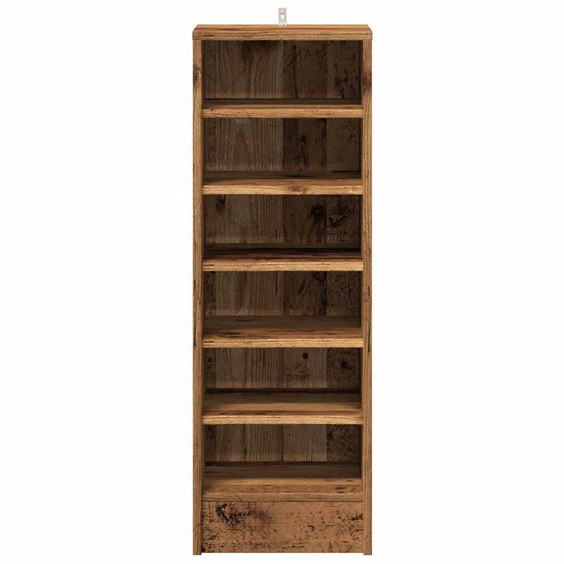 Casa si Gradina - Mobilier - Organizare si depozitare - Organizator incaltaminte - Dulap Pantofi Lemn Vechi 32x35x92 cm Lemn prelucrat, model shoe cabinet without door - Infinity.ro