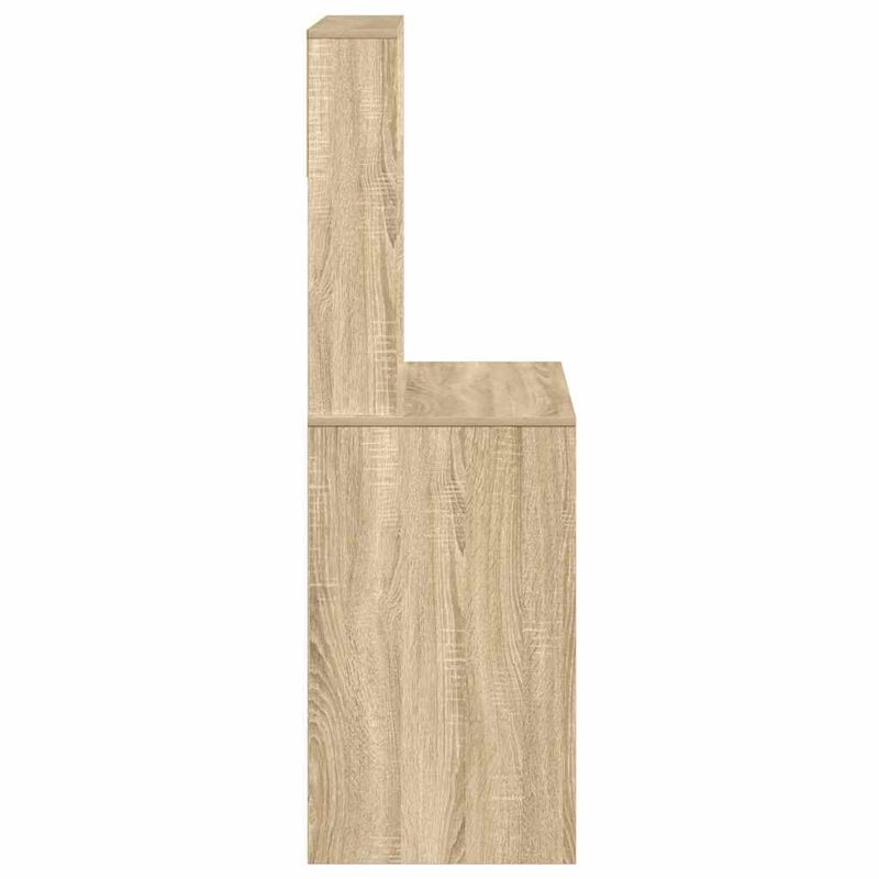 Casa si Gradina - Mobilier - Mese si birouri - Birouri - Birou cu rafturi, stejar sonoma, 100x45x140 cm, lemn compozit - Infinity.ro