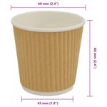 Casa si Gradina - Bucatarie si vesela - Cani si pahare - Cani si cesti - Cesti de cafea din hartie 1000 buc 4oz 100ml maro - Infinity.ro