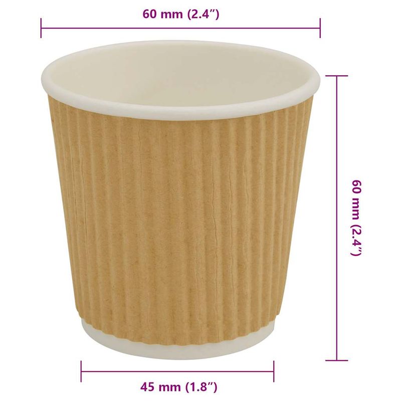 Casa si Gradina - Bucatarie si vesela - Cani si pahare - Cani si cesti - Cesti de cafea din hartie 1000 buc 4oz 100ml maro - Infinity.ro