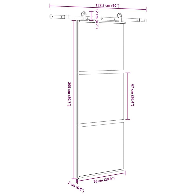 Casa si Gradina - Constructii - Usi interior, exterior si garaj - Usi interior - Usa glisanta cu set de feronerie sticla temperata si aluminiu - Infinity.ro