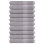 Casa si Gradina - Textile si covoare - Textile baie - Prosoape - Prosoape 10 buc Gri 100x200 cm 360 g/m² 100% bumbac - Infinity.ro