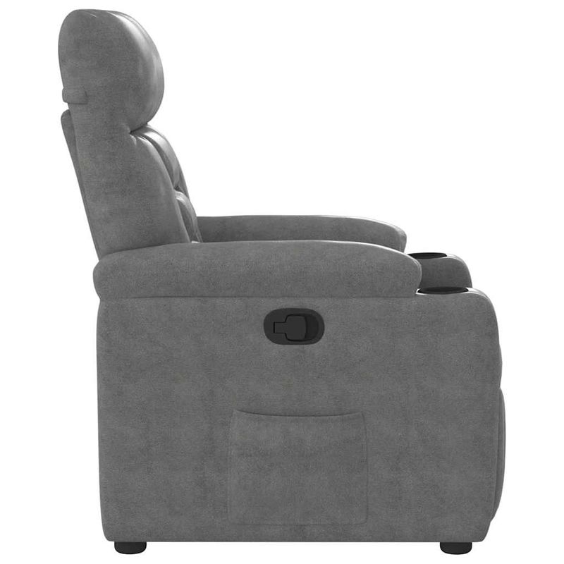 Casa si Gradina - Mobilier - Scaune si fotolii - Fotolii - Fotoliu rabatabil, gri inchis, microfibra - Infinity.ro