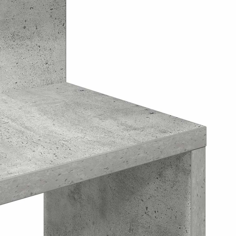 Casa si Gradina - Mobilier - Biblioteci si rafturi - Rafturi - Raft de perete pentru colt, gri beton, 32x32x127,5 cm, PAL - Infinity.ro