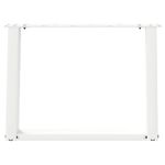 Casa si Gradina - Mobilier - Feronerie si accesorii mobila - Picioare masuta cafea in forma de U 2 buc alb 60x(42-43)cm otel - Infinity.ro
