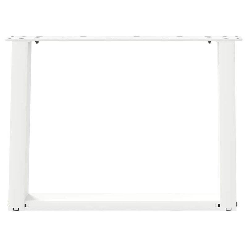 Casa si Gradina - Mobilier - Feronerie si accesorii mobila - Picioare masuta cafea in forma de U 2 buc alb 60x(42-43)cm otel - Infinity.ro