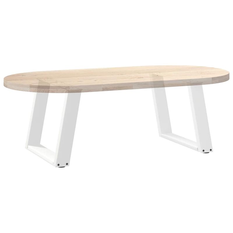 Casa si Gradina - Mobilier - Feronerie si accesorii mobila - Picioare masuta cafea in forma de U 2 buc alb 60x(42-43)cm otel - Infinity.ro