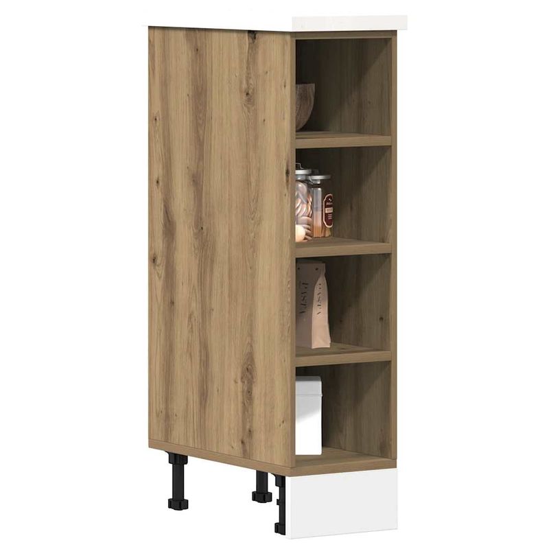 Casa si Gradina - Mobilier - Comode si corpuri - Corpuri bucatarie - Dulap inferior stejar artizanal,20x44,5x81,5 cm, lemn prelucrat - Infinity.ro