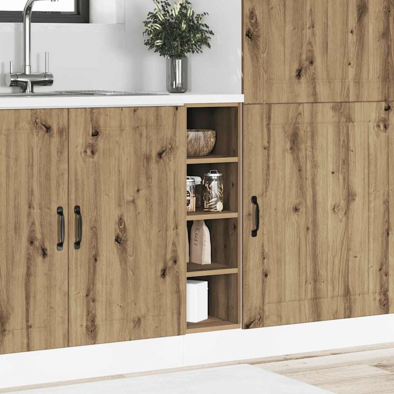 Casa si Gradina - Mobilier - Comode si corpuri - Corpuri bucatarie - Dulap inferior stejar artizanal,20x44,5x81,5 cm, lemn prelucrat - Infinity.ro