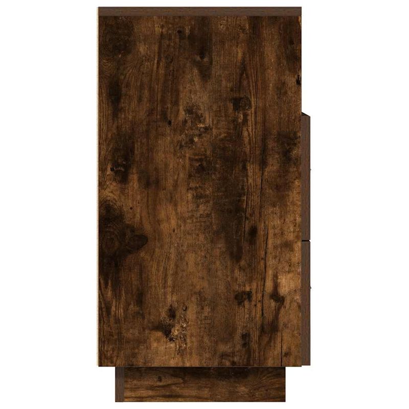 Casa si Gradina - Mobilier - Comode si corpuri - Noptiere - Noptiera cu 2 sertare stejar afumat 36x36x68 cm - Infinity.ro