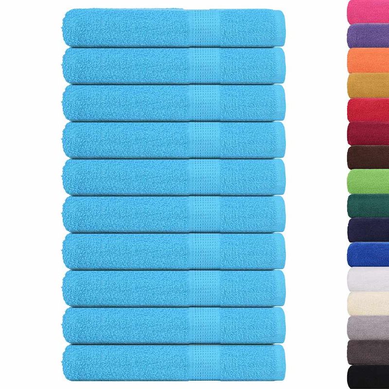 Casa si Gradina - Textile si covoare - Textile baie - Prosoape - Prosoape 10 buc turcoaz 100x200 cm 360 g/m² 100% bumbac - Infinity.ro