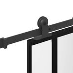 Casa si Gradina - Constructii - Usi interior, exterior si garaj - Usi garaj - Usa glisanta cu set de feronerie sticla temperata si aluminiu - Infinity.ro