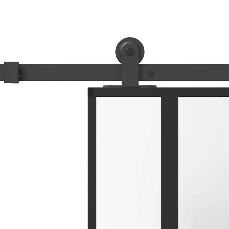 Casa si Gradina - Constructii - Usi interior, exterior si garaj - Usi garaj - Usa glisanta cu set de feronerie sticla temperata si aluminiu - Infinity.ro