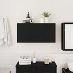 Casa si Gradina - Mobilier - Mobilier baie - Corpuri baie - Dulap de perete de baie, negru, 80x25x40 cm, lemn prelucrat - Infinity.ro