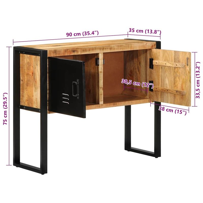 Casa si Gradina - Mobilier - Comode si corpuri - Console - Consola 90x35x75 cm din lemn masiv de mango - Infinity.ro