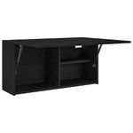 Casa si Gradina - Mobilier - Mobilier baie - Corpuri baie - Dulap de perete de baie, negru, 80x25x40 cm, lemn prelucrat - Infinity.ro