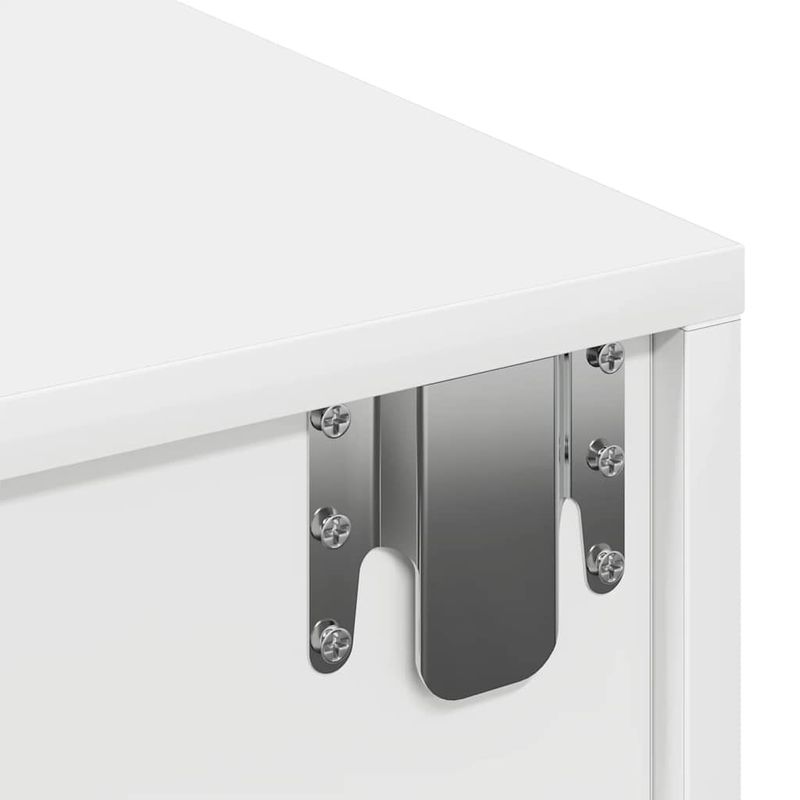 Casa si Gradina - Mobilier - Biblioteci si rafturi - Rafturi - Raft de perete cu sertare, alb, 80x33x17 cm, lemn prelucrat - Infinity.ro