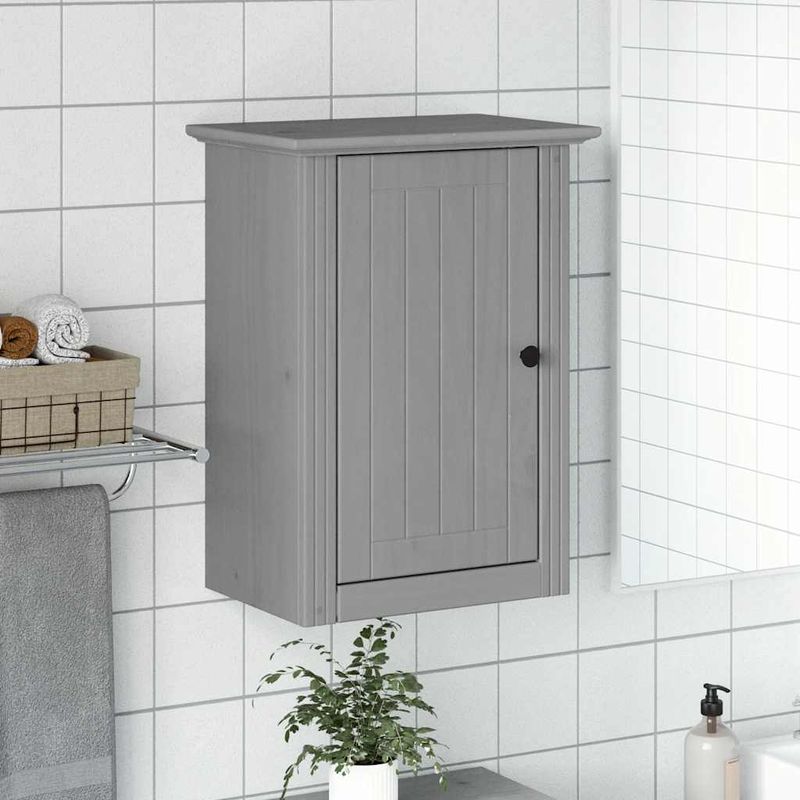 Casa si Gradina - Mobilier - Mobilier baie - Comode baie - Dulap de baie "BODO" gri 44x30x60 cm - Infinity.ro