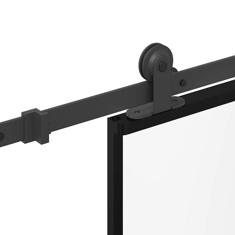 Casa si Gradina - Constructii - Usi interior, exterior si garaj - Usi garaj - Usa glisanta cu set de feronerie sticla temperata si aluminiu - Infinity.ro