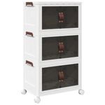 Casa si Gradina - Constructii - Depozitare, transport si protectie - Accesorii echipamente pentru transport si ridicat - Cutie de depozitare stivuita cu roti 28 L 48,5x29,5x86 cm - Infinity.ro