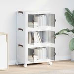 Casa si Gradina - Constructii - Depozitare, transport si protectie - Accesorii echipamente pentru transport si ridicat - Cutie de depozitare stivuita cu roti 28 L 48,5x29,5x86 cm - Infinity.ro