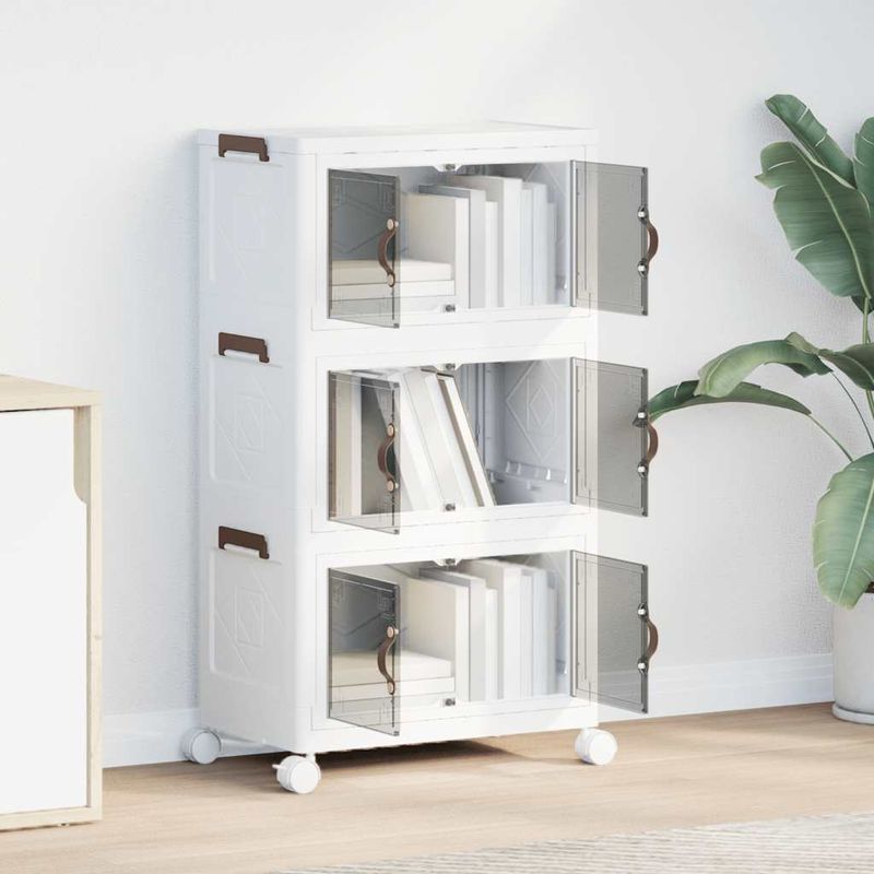 Casa si Gradina - Constructii - Depozitare, transport si protectie - Accesorii echipamente pentru transport si ridicat - Cutie de depozitare stivuita cu roti 28 L 48,5x29,5x86 cm - Infinity.ro